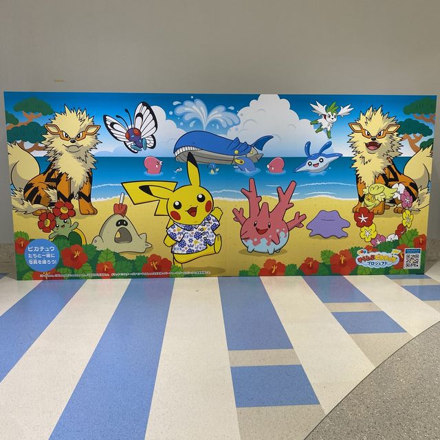 那覇空港にポケモン大集合！3階ふくぎホール