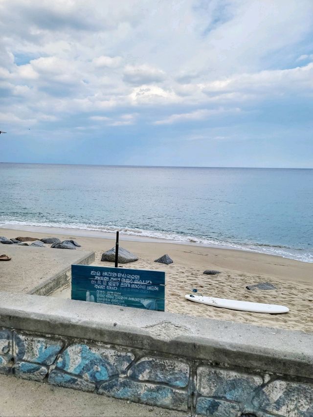 조용하고 한적해서 예쁜 강릉 사천해변🏖