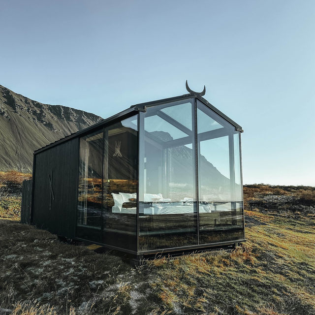 I STAYED IN A GLASS LODGE IN ICELAND!