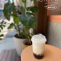長洲高質台式茶飲店 大推芋泥麻糬鮮奶@胖伴