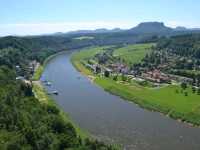 The beauty of the rocks formation at Rathen, Saxon Switzerland National Park