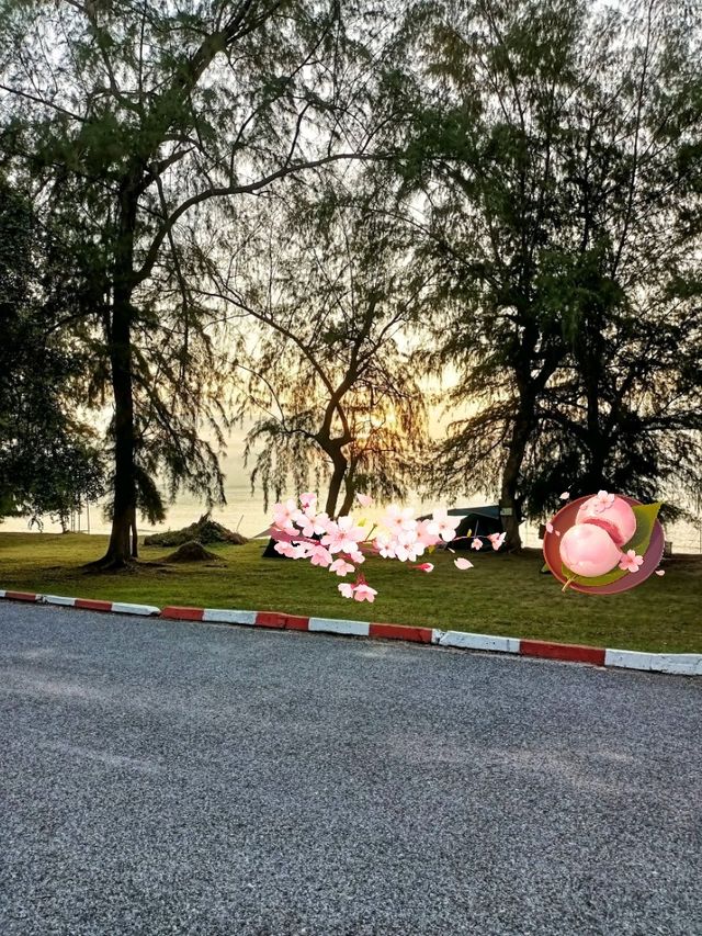 จุดชมพระอาทิตย์ขึ้นชายหาดสัตหีบ