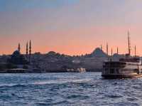Bosphorus River view between Europe and Asia