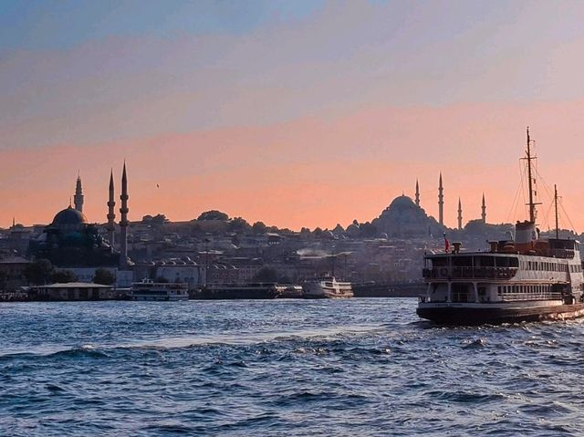 Bosphorus River view between Europe and Asia