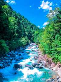 【長野】エメラルドグリーンに輝く阿寺渓谷🏞️✨
