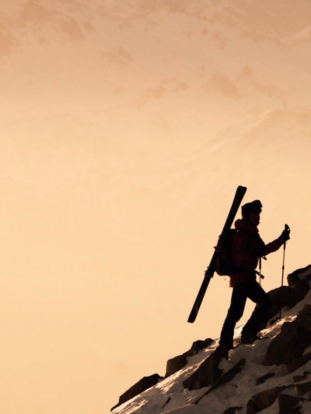 Skiing in Berner Oberland: A Winter Wonderland Awaits with sunset 🌅 