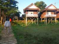 ที่พักวิวสวย วังเวียง Bananna Bungalows