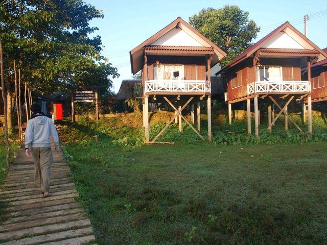 ที่พักวิวสวย วังเวียง Bananna Bungalows