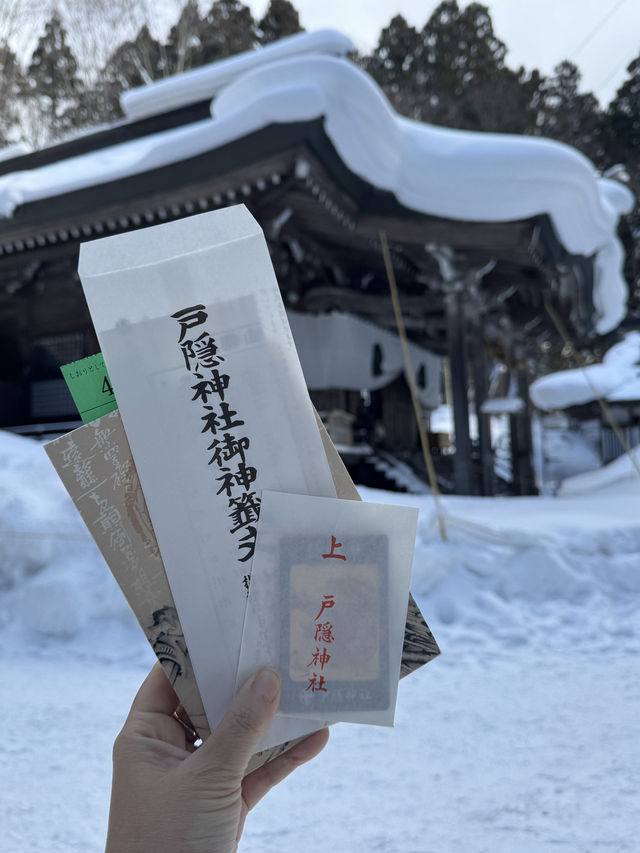 冬の戸隠神社中社❄️神秘的な雪景色と心癒される参拝