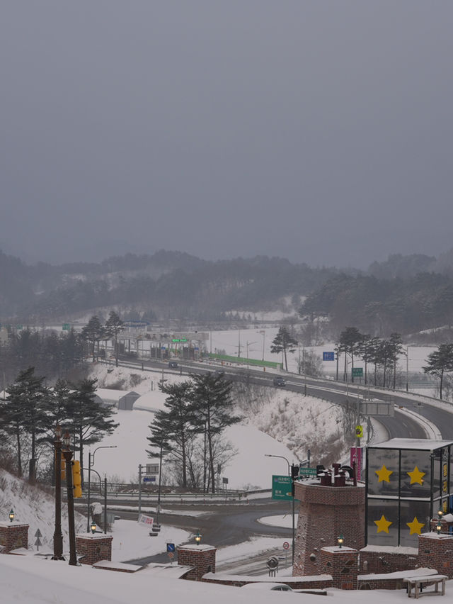 눈 내린 평창, 겨울 낭만 가득했던 실버벨 교회⛪️❄️