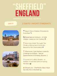 Sheffield 2-days itinerary 