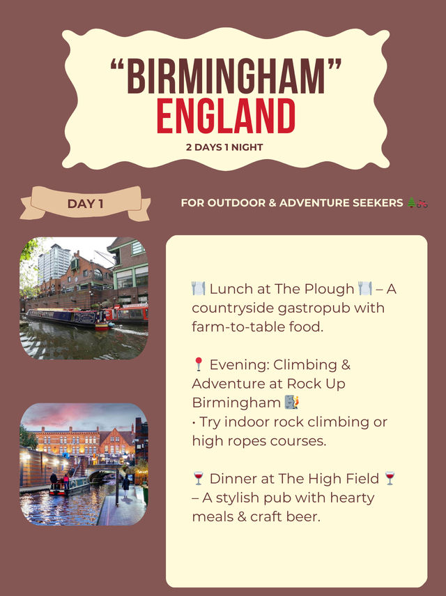 Birmingham itinerary 