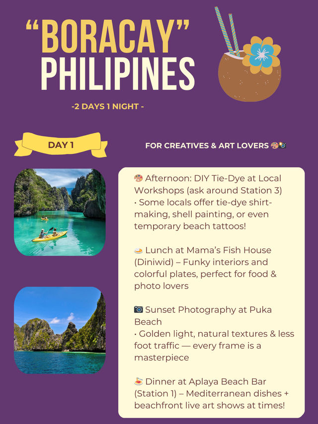 Boracay island itinerary 