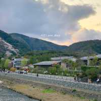 일몰시간에 가니 더 황홀했던 아라시야마 🌊🏞️🌅
