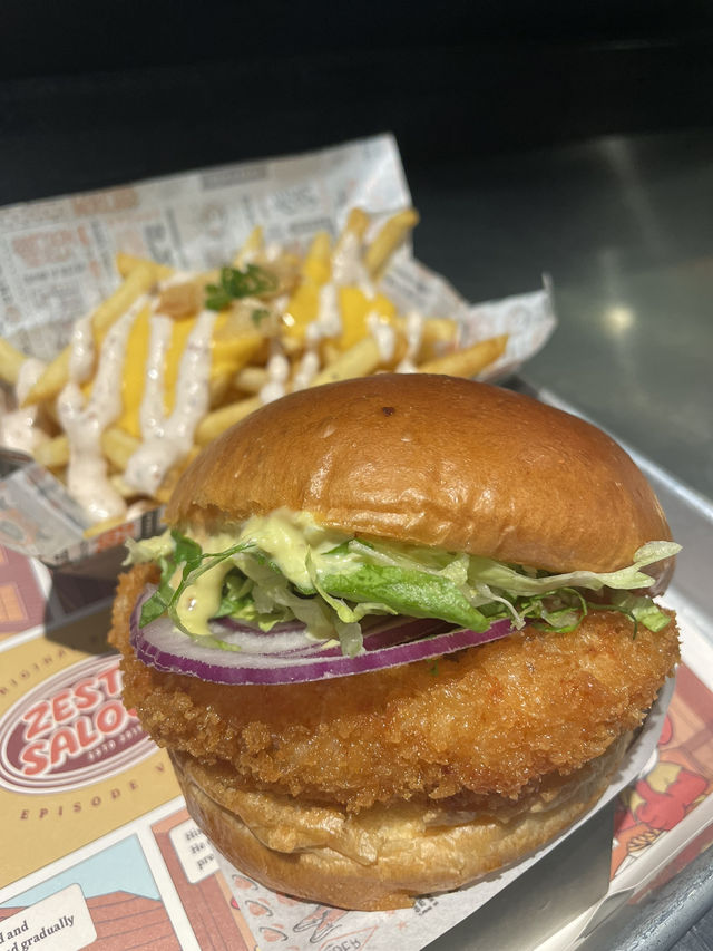 Shrimp Burger -A must try in Seongsu-dong