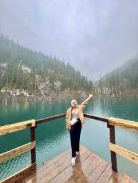 Riding Through the Mountains to Nature’s Hidden Gem -kaindy lake.