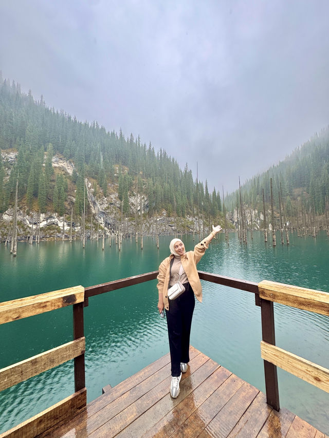Riding Through the Mountains to Nature’s Hidden Gem -kaindy lake.