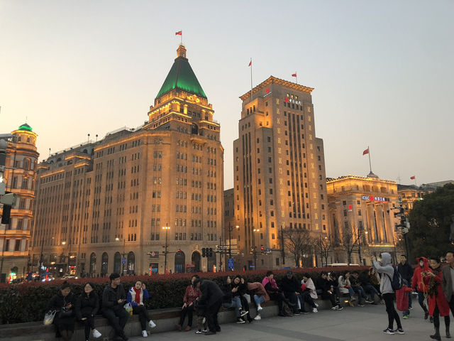 【上海】外灘の夕方から夜の移り変わり風景🌃✨