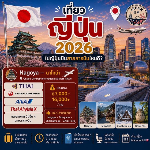 🇯🇵 ไปญี่ปุ่นบินสายการบินไหนดี? ✈️