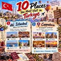 🇹🇷 10 Places You Must Visit in Türkiye ✈️