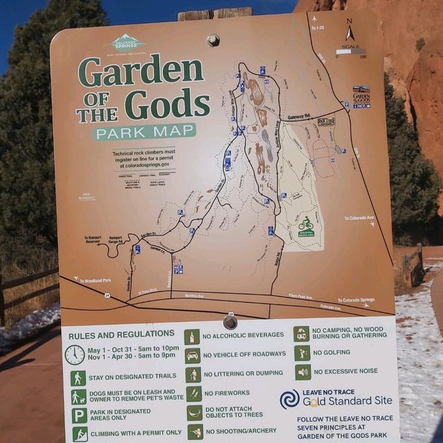 Park with unique rock formations and shapes