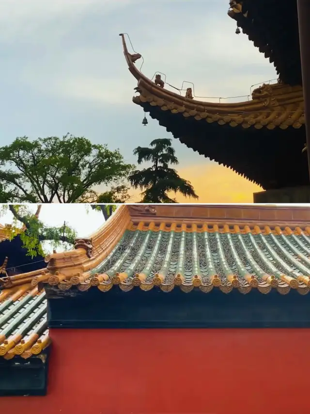 次の南京博物館・朝天宮は秋の風景がロマンチックな天井と言えます