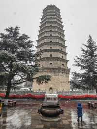 雨雪中遊法門寺