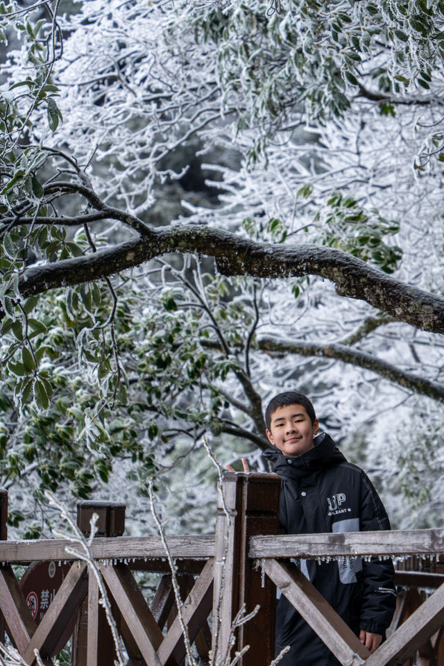 南方小土豆，被武功山雪景美翻