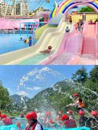 浙江安吉歡樂風暴水樂園，溜娃好去處