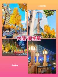 大阪景點｜期間限定｜御堂筋12月的日夜
