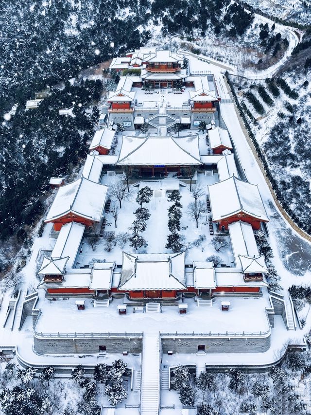 紅牆白雪中我在太原遇見了傳說中的天上宮闕