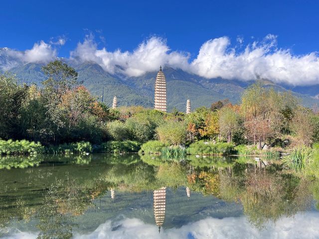 三塔倒影公園穿越千年的人間淨土