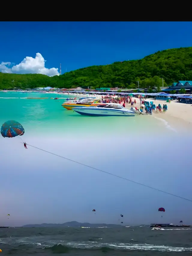 In Pattaya, don't miss the small coral island and experience a different kind of paragliding.