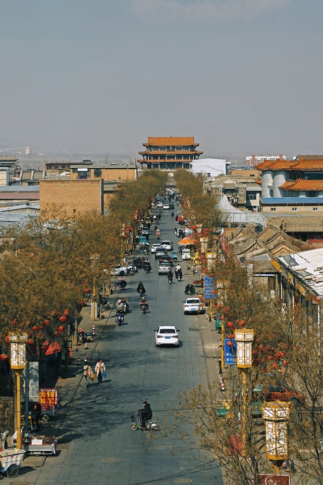 在蔚州古城午後溫暖陽光下Citywalk（附路線）