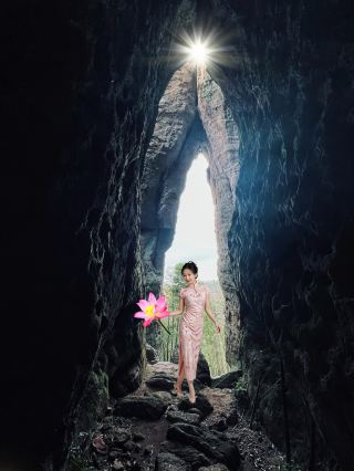 분홍빛 연못이 세상을 취하게 하네, 통천채 연꽃 그림자 사진 촬영 가이드