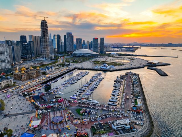 大連東港：落日餘暉下的浪漫之約，還有更多驚喜等你發現