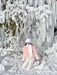 長白山免費拍照勝地|驚艷南方人的冰瀑布