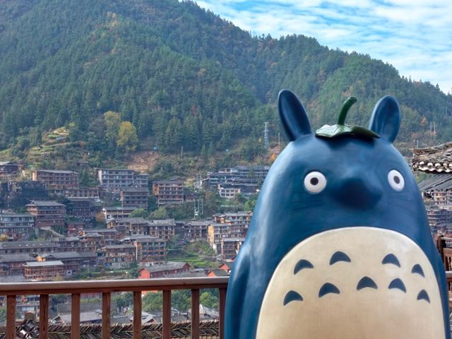 千戶苗寨找到一家特別適合拍照的民宿