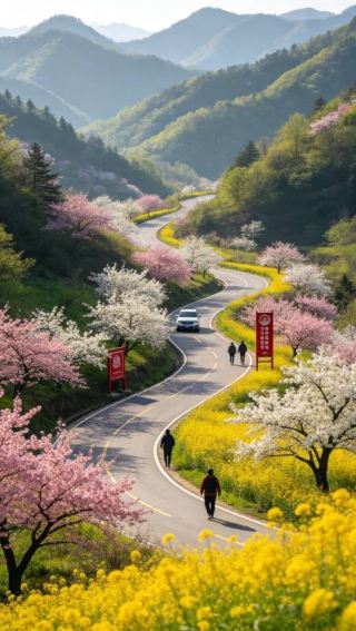 Spring Breeze Adorns Dabie Mountains! Jinzhai Hongling Highway Spring Self-Driving Guide