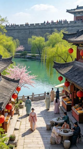 Late Spring Xiangyang Tang City Guide｜No sunburn, no crowds, ancient style photos by day, grand Tang Dynasty scenes by night!