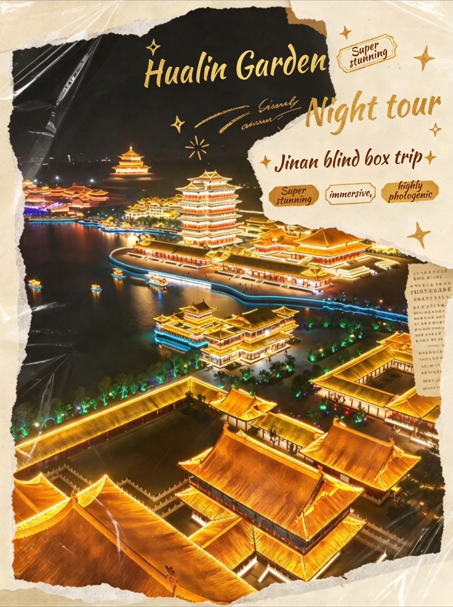 Jinan's nights are amazing! A spontaneous travel guide, Oulebao Hualinyuan is so photogenic!