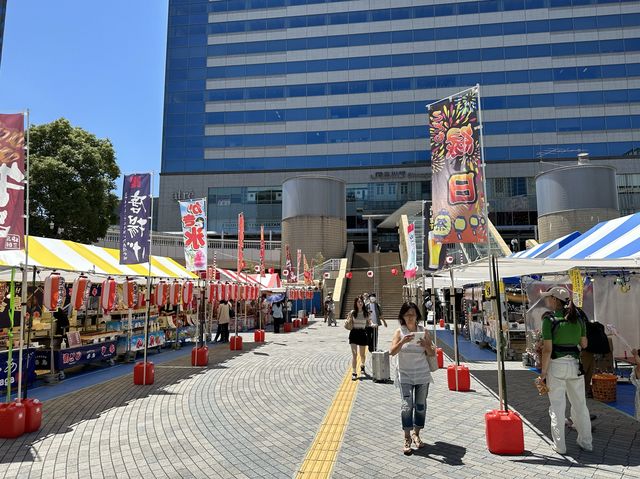 東京・品川。品川駅港南口に広がる公園『港南ふれあい広場』