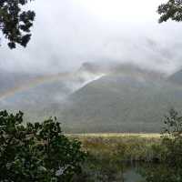 紐西蘭［鏡湖］彩虹乍現