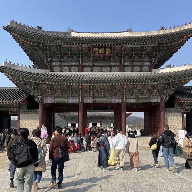 韓服を着て경복궁（キョンボックン）🇰🇷