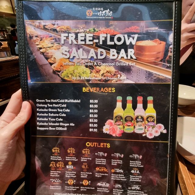 Free Flow Salad Bar With Mains