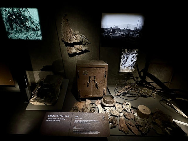 Inside the peace museum in Hiroshima