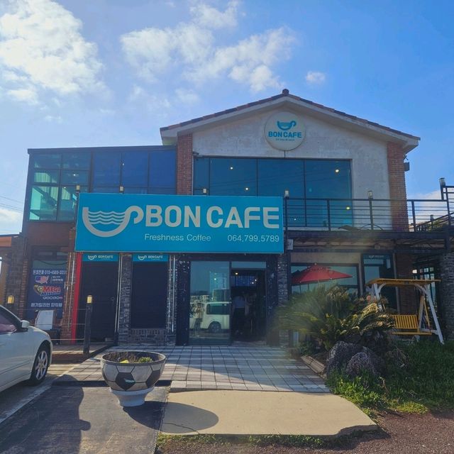Seaside cafe in Jeju