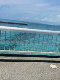【宮古島】透明度が抜群の来間島へ向かう来間大橋！
