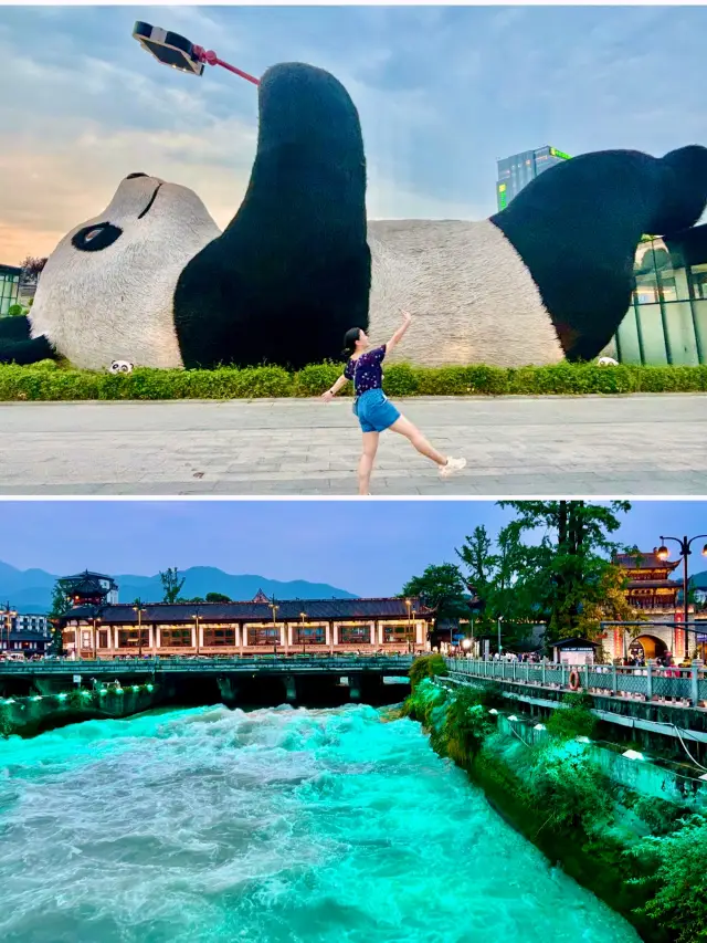 [Tứ Xuyên] Dujiangyan Yangtianwo Panda Selfie, Nanqiao Blue Tears