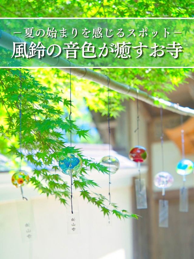 【静岡】期間限定‼️眼病平癒のご利益も✨ガラスと錫の風鈴の音色に癒される寺院を紹介🔍